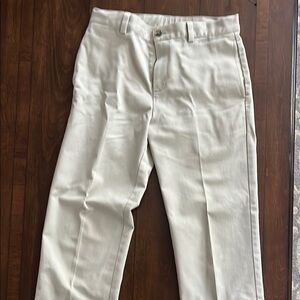 Brooks Brothers White Dress Pants with Crisp Texture
